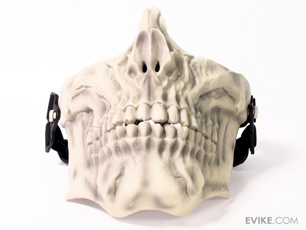 Laylax Skull Series Face Guard (Color: Bone White), Tactical