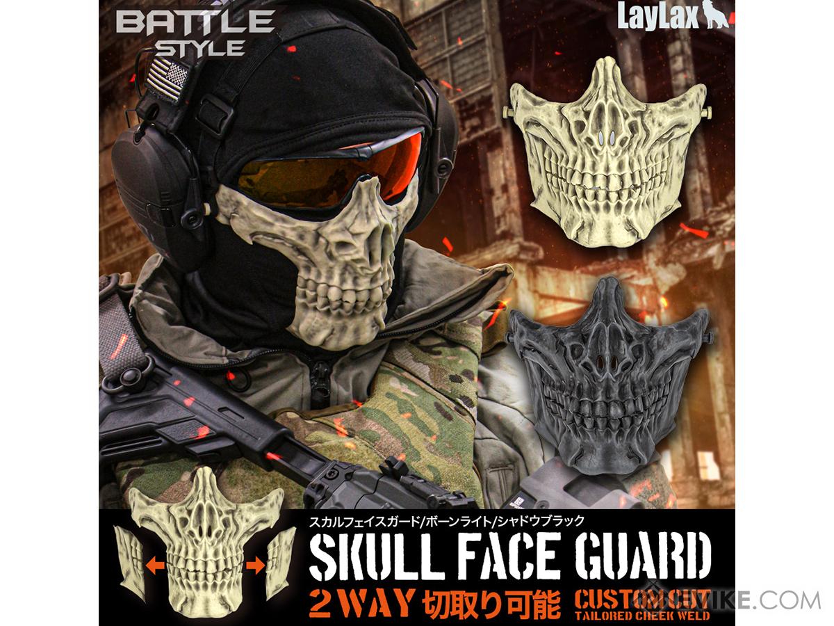 Laylax Skull Series Face Guard (Color: Bone White)