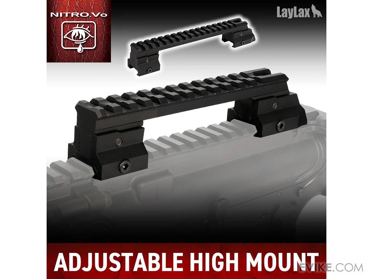 Laylax x NITRO.Vo Adjustable Picatinny High Mount | Evike.com