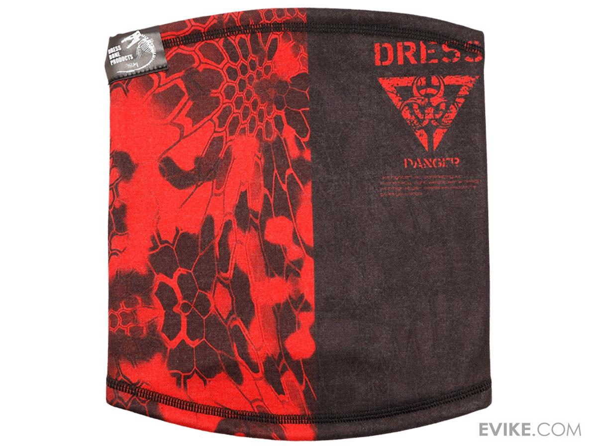 DRESS Technical Heat Neck Gaiter (Color: Python Black & Red)