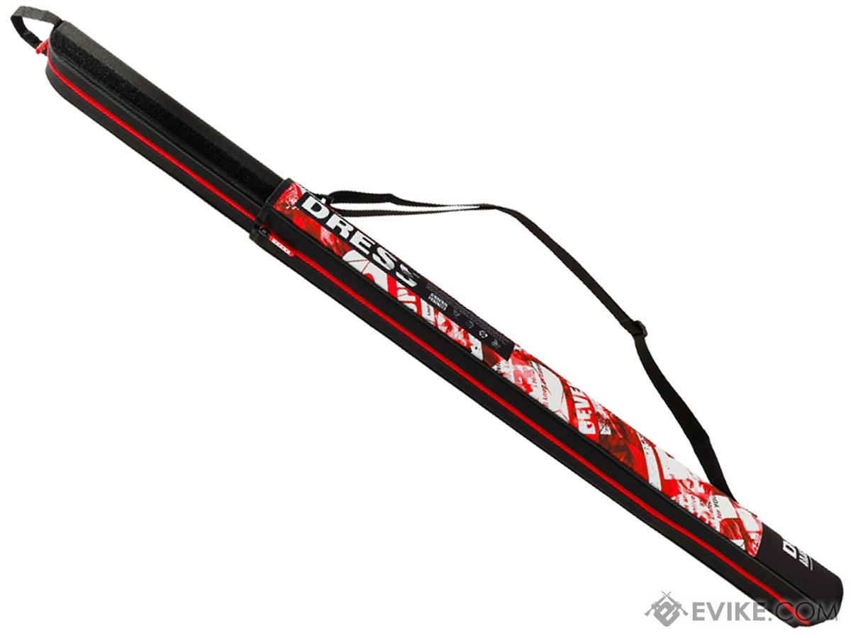 DRESS Adjustable Fishing Rod Case (Color: Red)