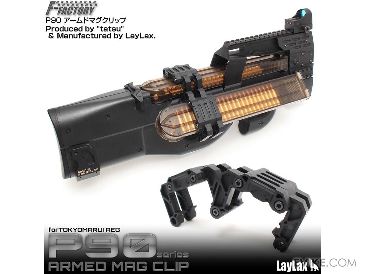 Laylax Armed Mag Clamp for Airsoft P90 AEG GBB Rifles, Accessories