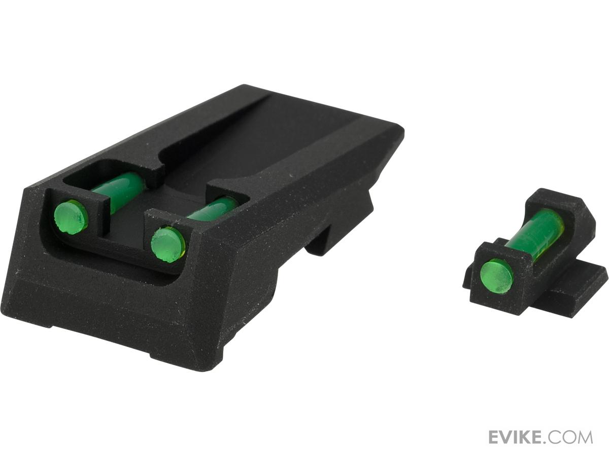 Nine Ball Airsoft Fiber Optic Sight Set for Tokyo Marui HiCapa Gas
