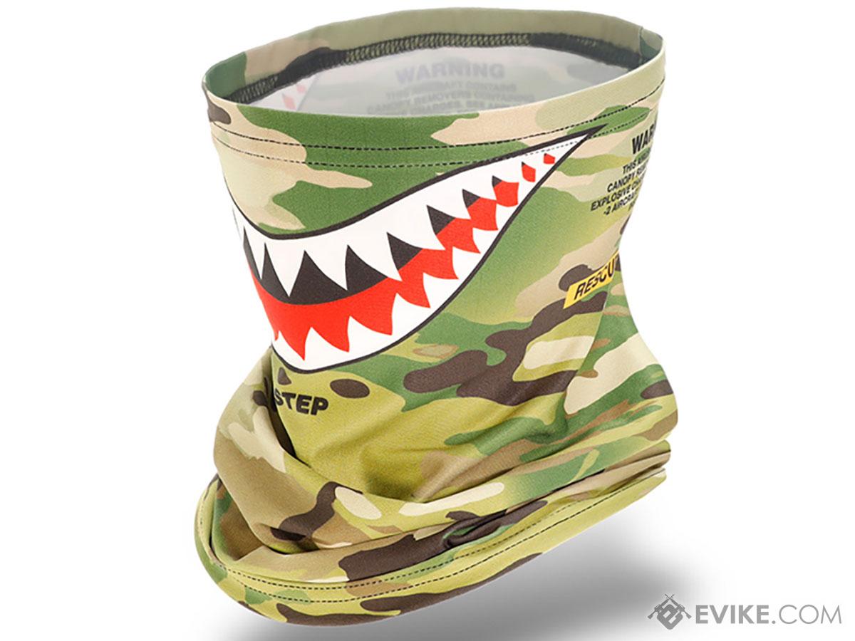 Laylax Slim Fit Cool Neck Gaiter (Design: Shark Mouth / Multicam)