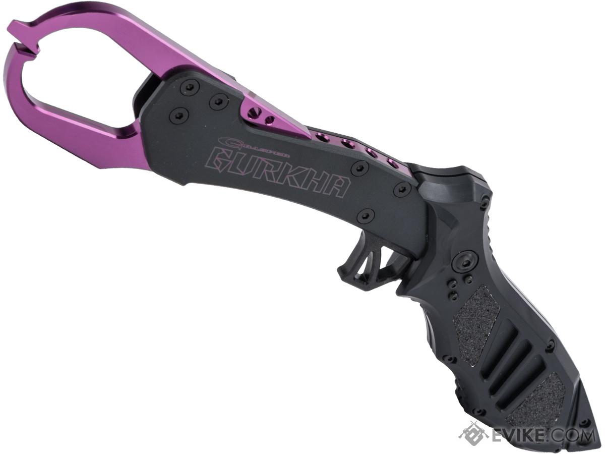 DRESS Grasper Gurkha CNC Aluminum Fish Landing Grip (Color: Black / Purple)