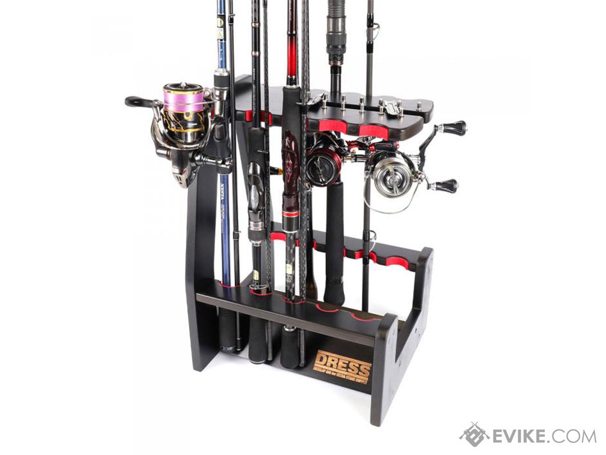 DRESS Open Sided Wooden Fishing Rod Stand & Display, Accessories