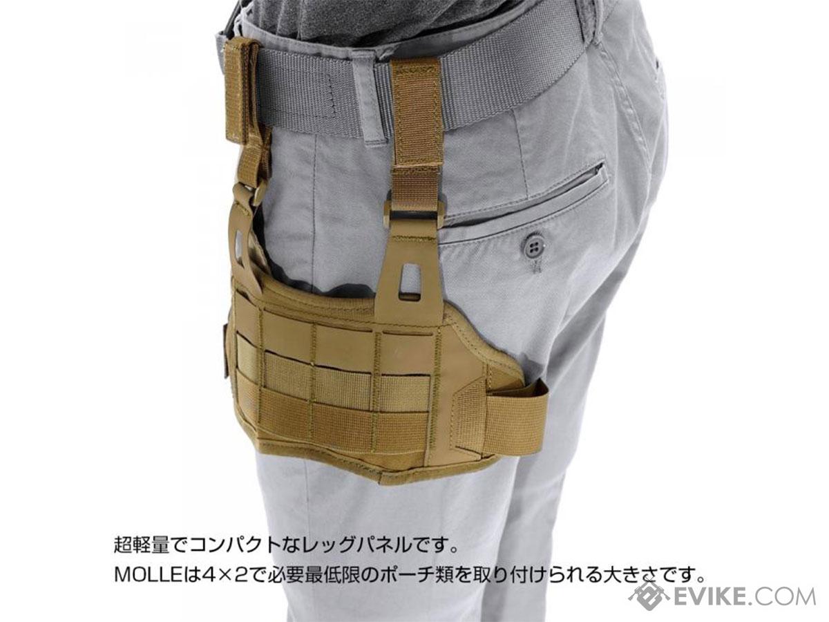 Laylax Compact MOLLE Leg Panel (Color: Black), Tactical Gear/Apparel ...