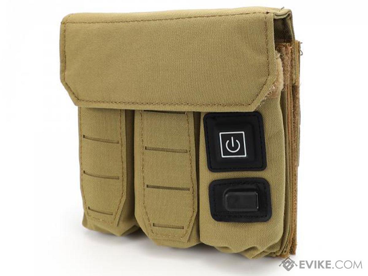 Laylax Magazine Warmer Triple Pouch for Gas Blowback Airsoft Pistol Magazines (Color: Coyote Brown)