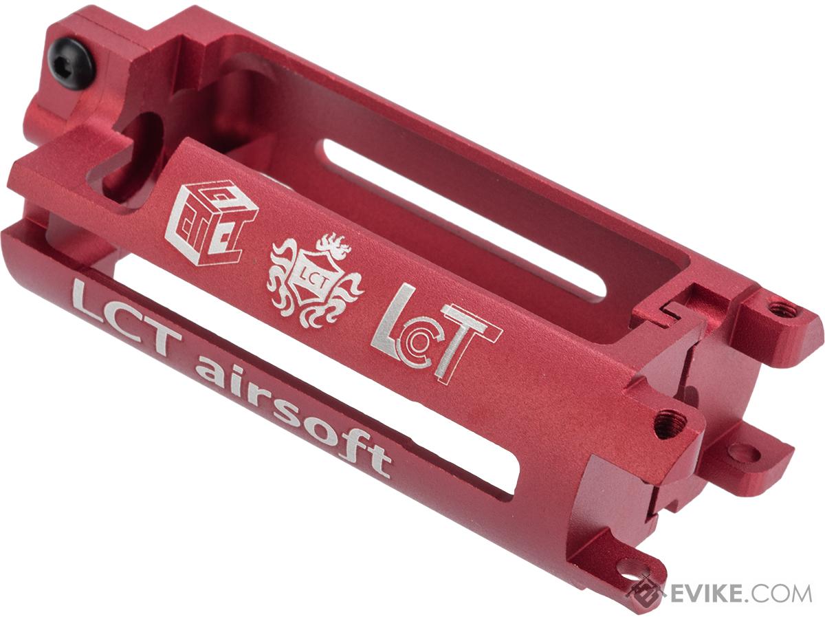 LCT Airsoft CNC Aluminum Motor Cage for Version 3 Airsoft AEG Gearboxes (Color: Red)