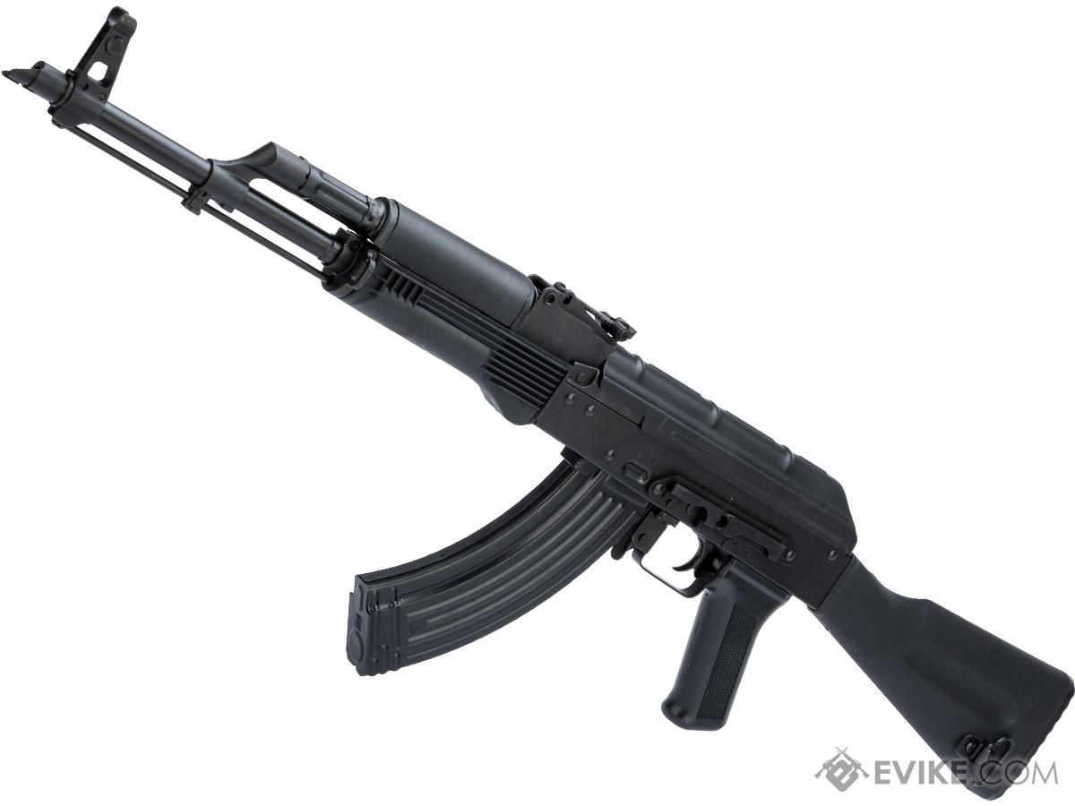 LCT Stamped Steel AKM Airsoft AEG Rifle w/ Full Stock (Model: Black Polymer Furniture / Standard AEG)