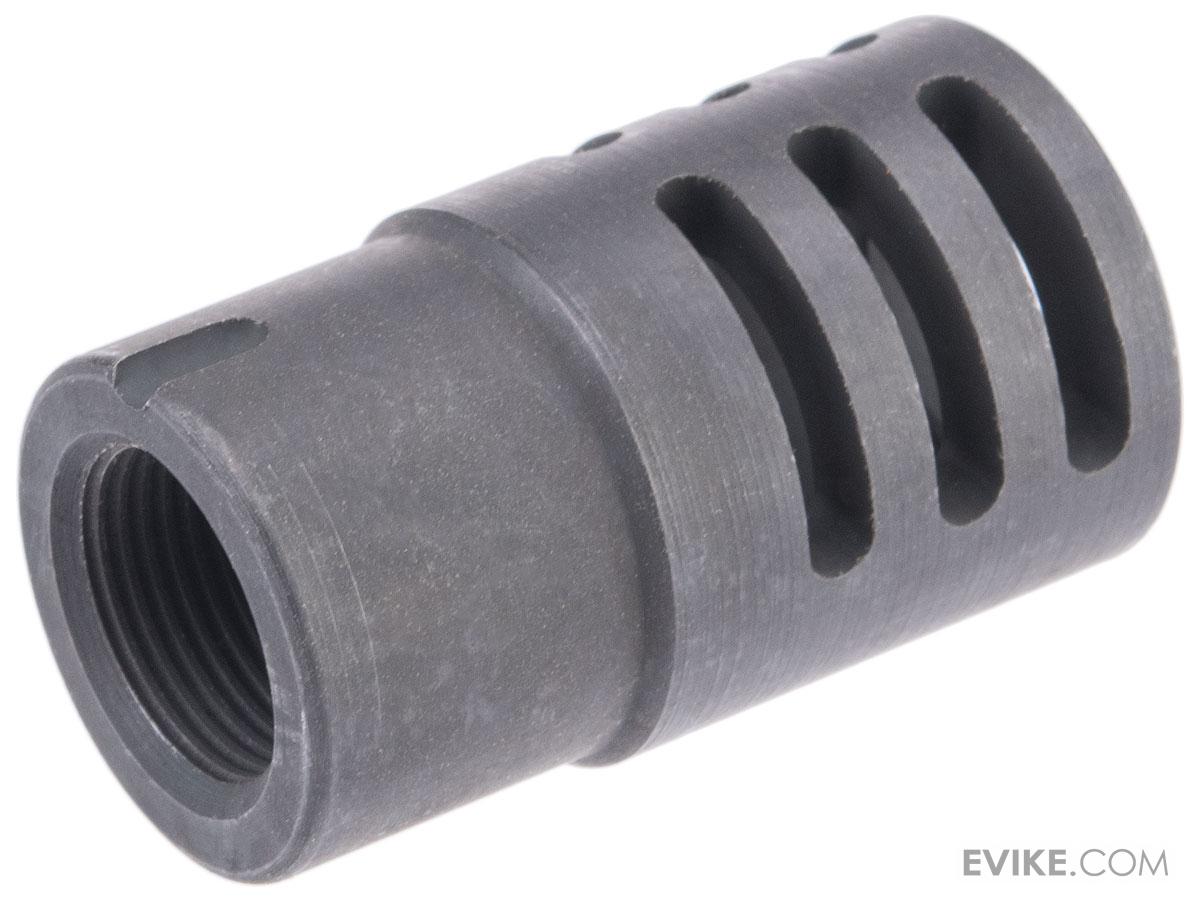LCT CNC Steel Flash Hider for PP-19-01 Airsoft AEG Rifle | Evike.com