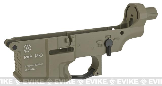 ICS Pro-Arms Armory MK3 Full Metal Aluminum Lower Receiver for Airsoft AEG Rifles (Color: Tan)