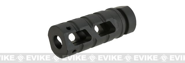 ICS Raider Flash Hider / Muzzle Brake for Airsoft Rifles - 14mm Negative