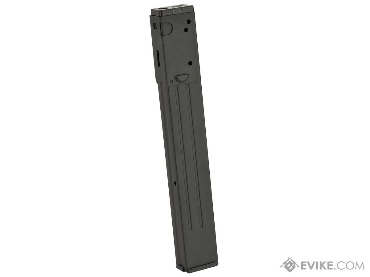 55 Round Metal Mid-Cap Magazine for AGM MP40, Sten MKII, and S&T Model 12 Airsoft AEGs