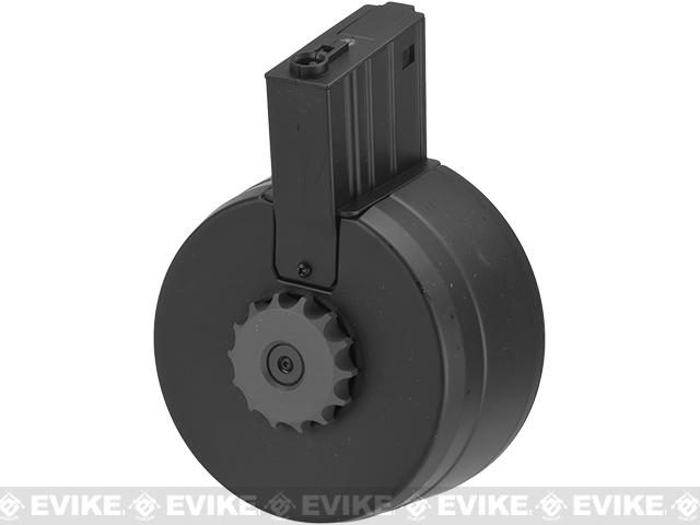 A&K 3000rd Auto Winding & Sound Control Drum Magazine for EK25/SR25 Series Airsoft AEG