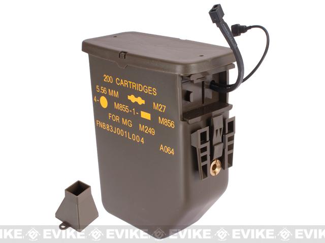 G&P 3000rd Auto-Loading Ammo Box for M249 Airsoft AEG Machine Guns