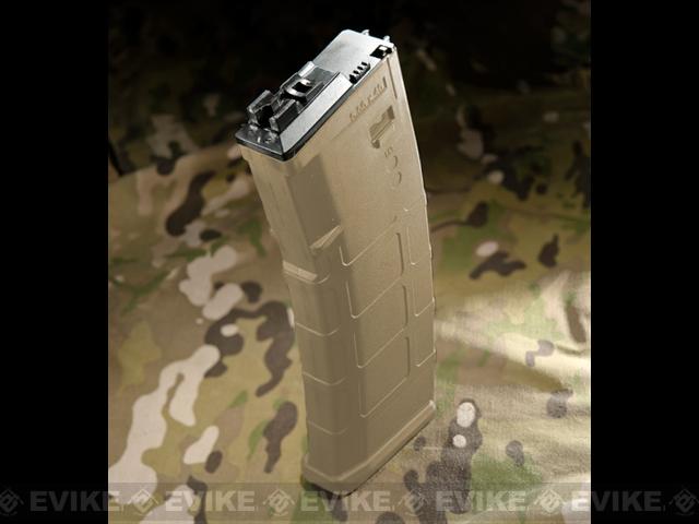 WE-Tech 30 Round Polymer Magazine for WE Open Bolt M4 Airsoft Gas Blowback Series Rifles (Color: Dark Earth)