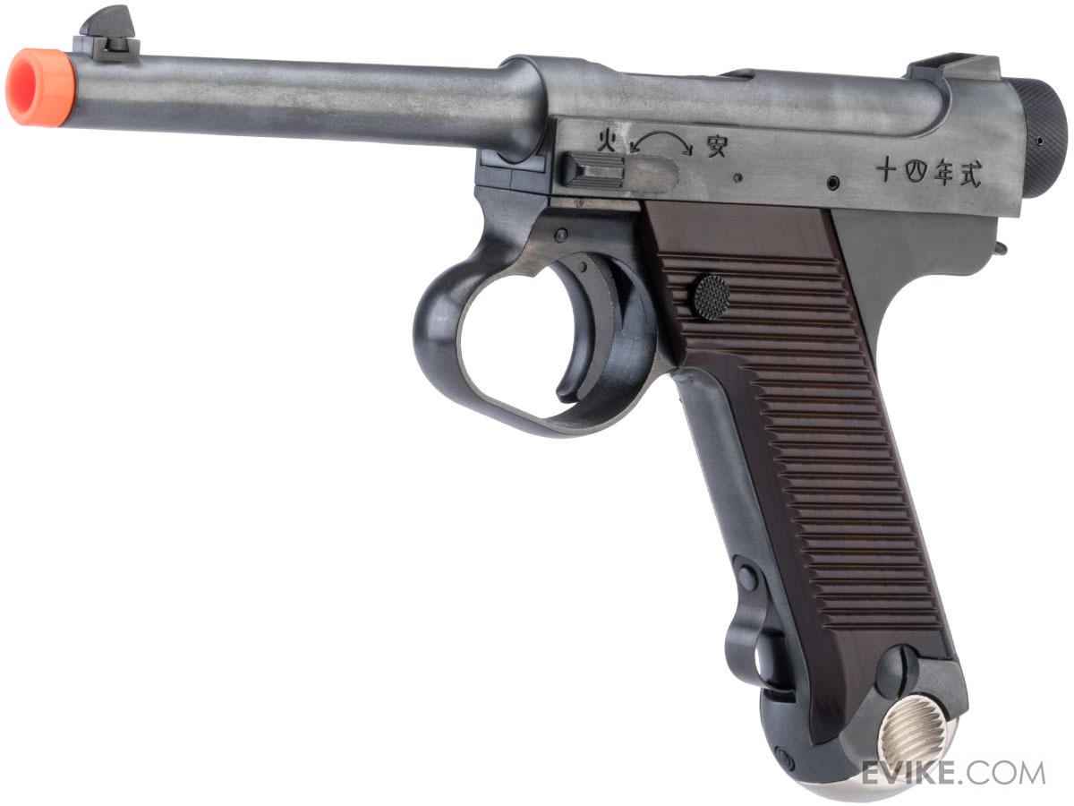 Marushin Nambu Type 14 Gas Blowback Airsoft Pistol (Model: Late Type / Battleworn Finish / Plastic Grips)