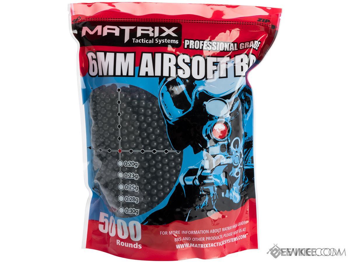 Matrix Match Grade 6mm Airsoft BBs (Weight .20g / 5000 Rounds / Black