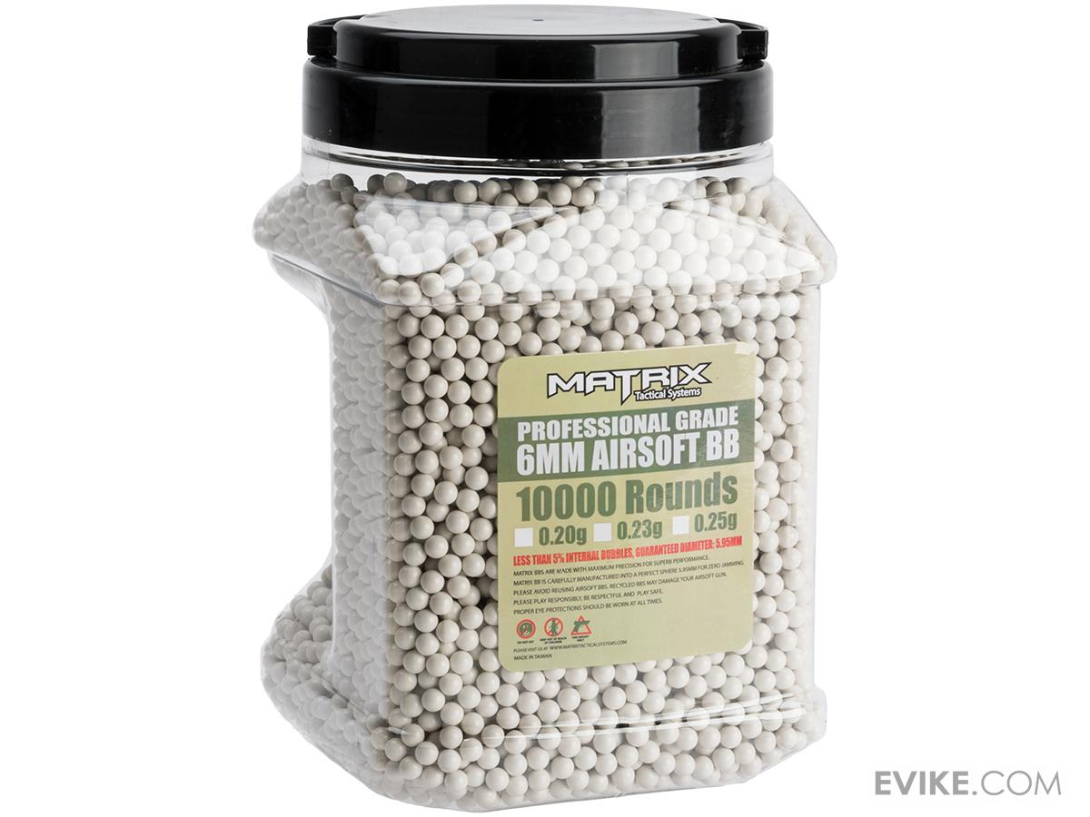 Matrix Match Grade 6mm Airsoft BB Jar (Weight .20g / 10,000 Rounds