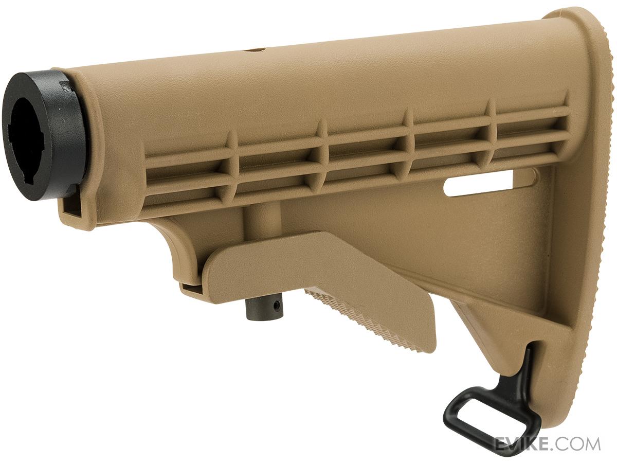 Matrix M4 Retractable LE Stock for M4 Series Airsoft Rifles (Color Tan