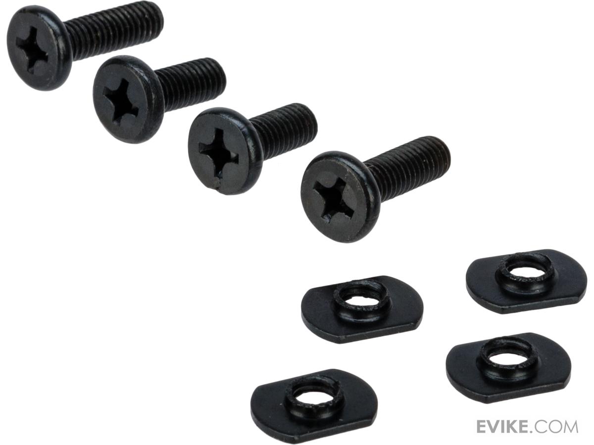Accessory Rails for Airsoft Bump MICH ACH Helmets with screws (Color Black), Tactical Gear