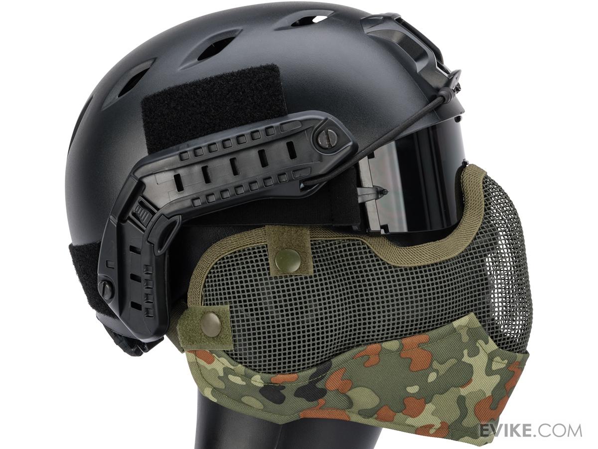 Matrix Iron Face Carbon Steel "Striker" Gen2 Metal Mesh Lower Half Mask (Color Flecktarn