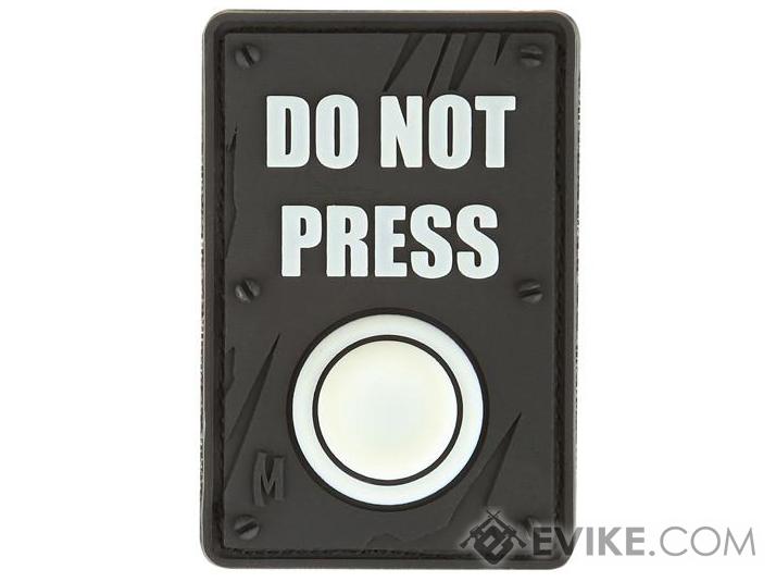 Maxpedition DO NOT PRESS PVC Morale Patch (Color: Glow in the Dark)