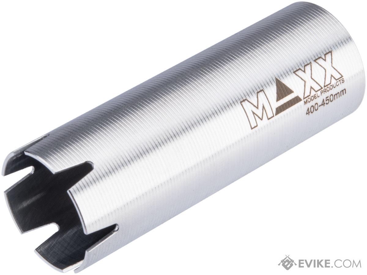 Maxx Model CNC Hardened Stainless Steel Airsoft AEG Cylinder (Model: Type B / 400-450mm)