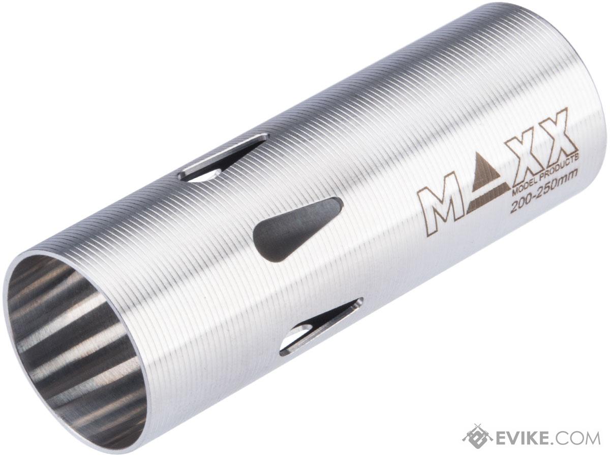 Maxx Model CNC Hardened Stainless Steel Airsoft AEG Cylinder (Model: Type E / 200-250mm)