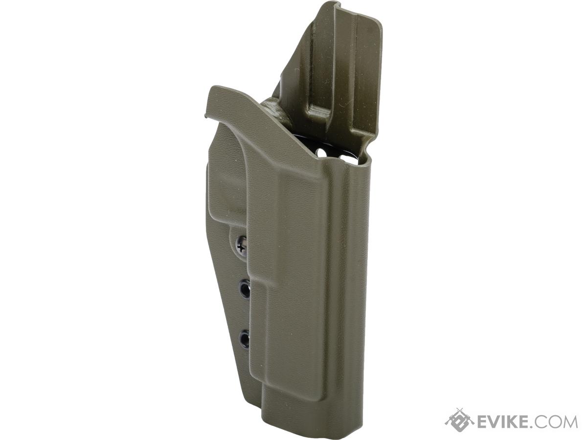 MC Kydex Airsoft Elite Series Pistol Holster for Glock 17/22/33 (Model: OD Green / No Attachment / Right Hand)