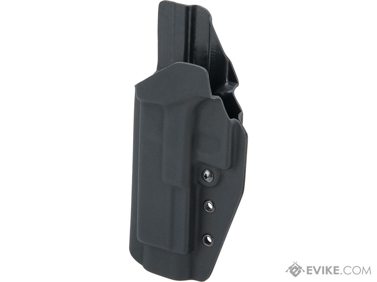 MC Kydex Airsoft Elite Series Pistol Holster for Glock 17/22/33 (Model: Black / No Attachment / Left Hand)