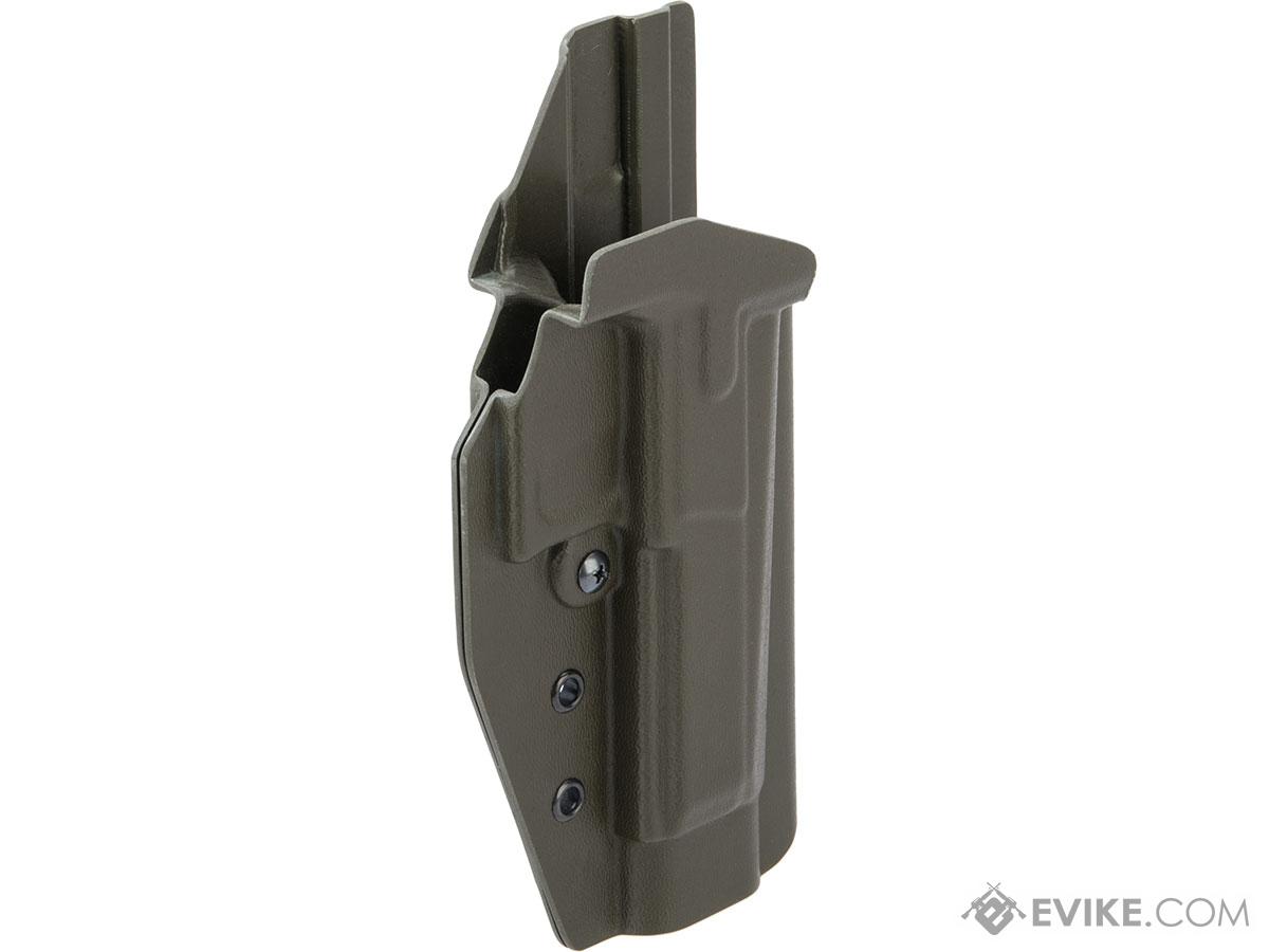 MC Kydex Airsoft Elite Series Pistol Holster for CZ P-09 Shadow (Model: OD Green / No Attachment / Right Hand)