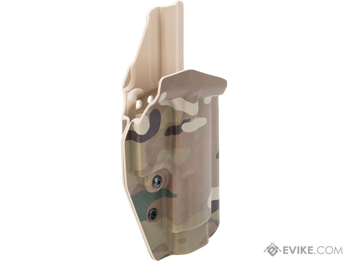 MC Kydex Airsoft Elite Series Pistol Holster for PPQ Pistols (Model: Multicam / No Attachment / Right Hand)