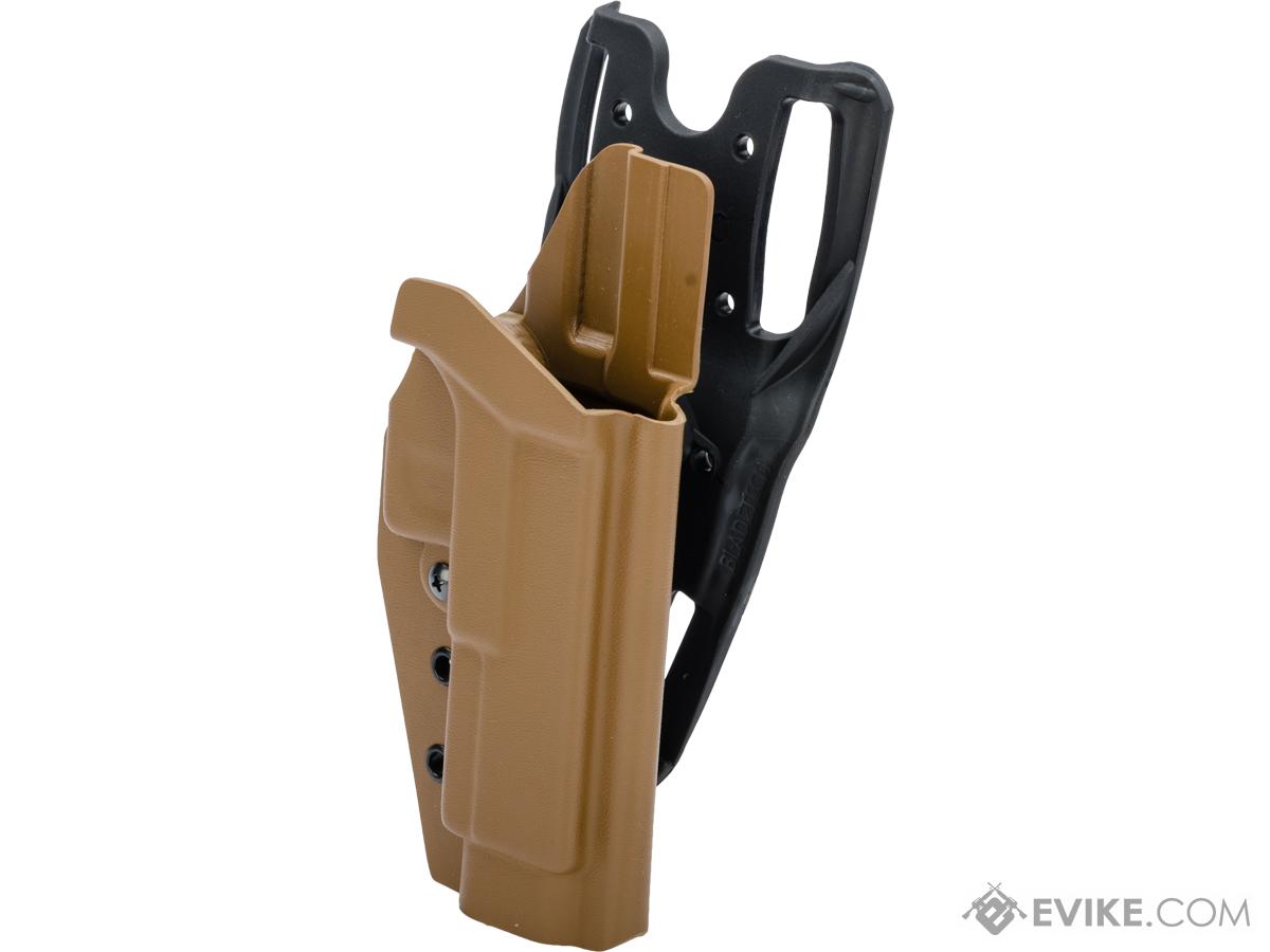 MC Kydex Airsoft Elite Series Pistol Holster for Glock 19/17/22/33 (Model: Coyote Brown / Duty Drop / Right Hand)