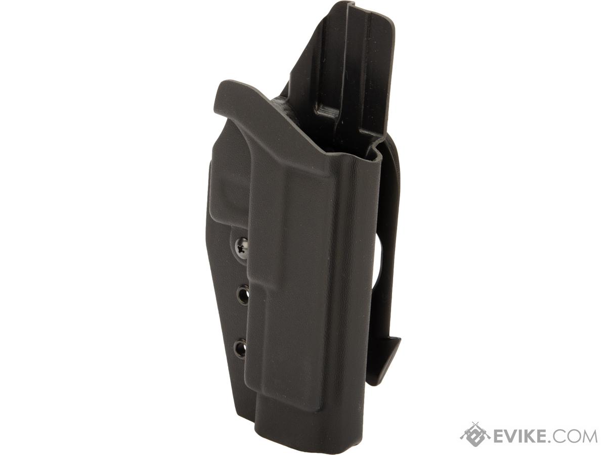 MC Kydex Airsoft Elite Series Pistol Holster for Glock 17/22/33 (Model: Black / MOLLE Mount / Right Hand)