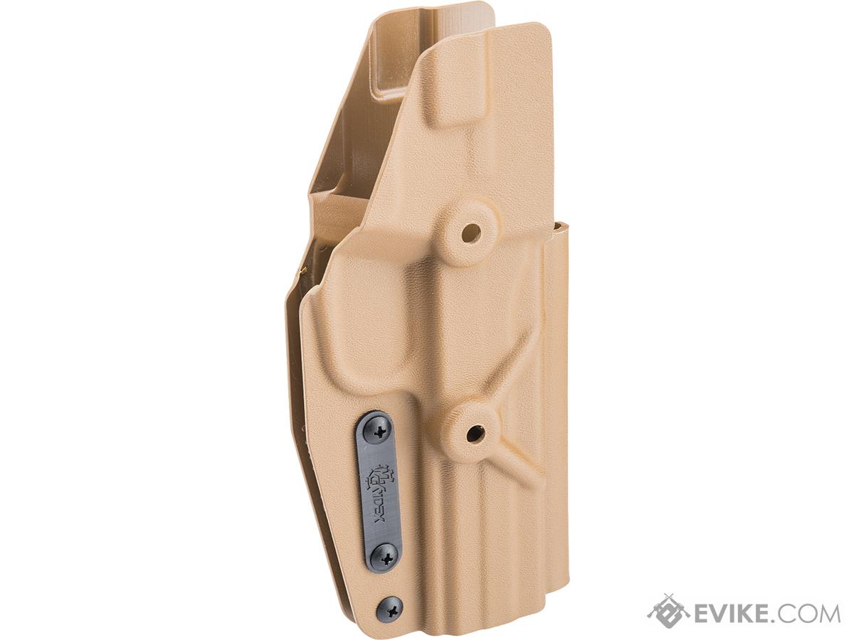 Milwaukee Custom Kydex Alpha Series Kydex Holster for FNX-45 Gas Airsoft  Pistols (Color: Coyote Brown / Non-Lightbearing), Tactical Gear/Apparel,  Holsters - Hard Shell -  Airsoft Superstore