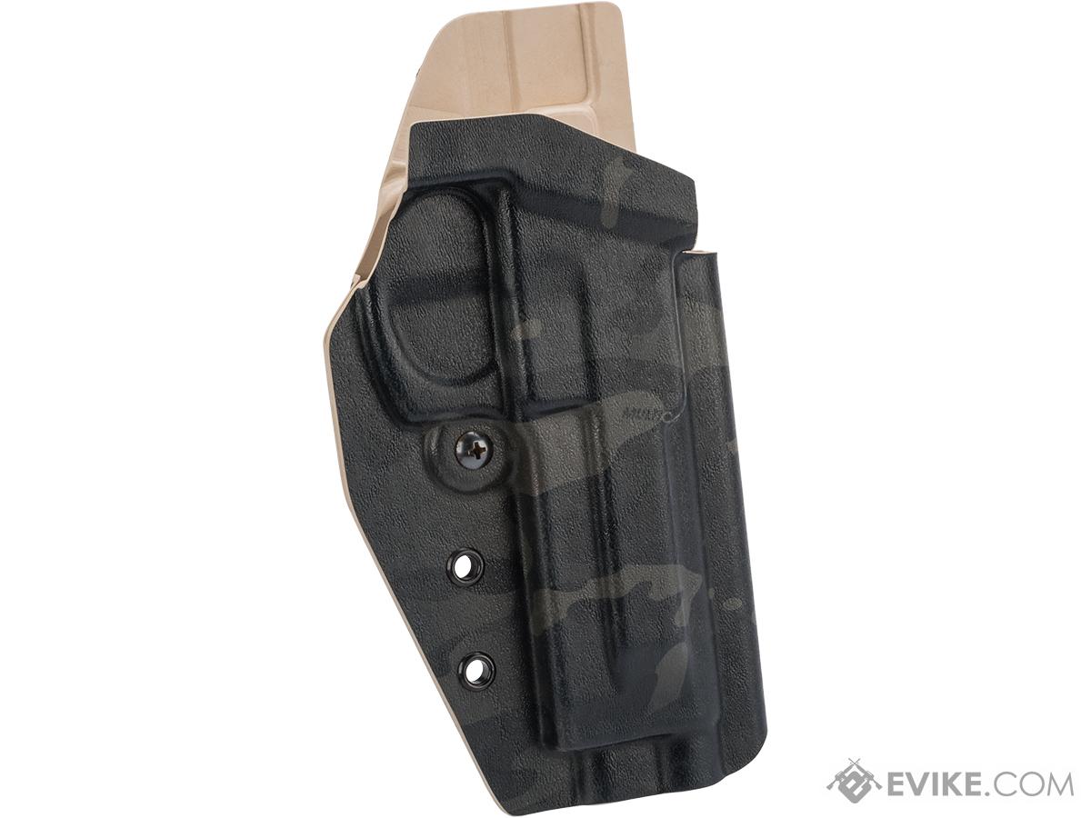 MC Kydex Airsoft Elite Series Pistol Holster for M9 (Model: Multicam Black / MOLLE Mount / Right Hand)