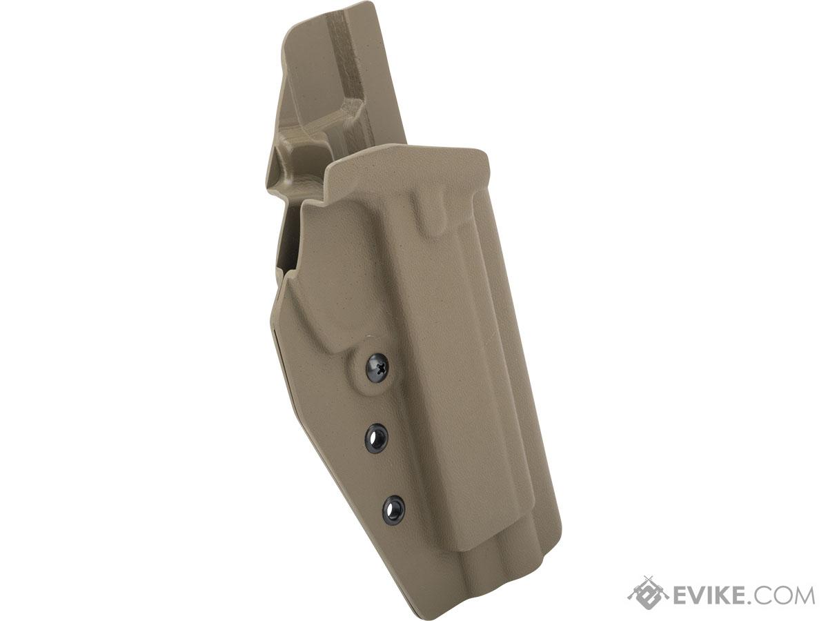 MC Kydex Airsoft Elite Series Pistol Holster for CZ SP-01 Shadow (Model: Flat Dark Earth / No Attachment / Right Hand)