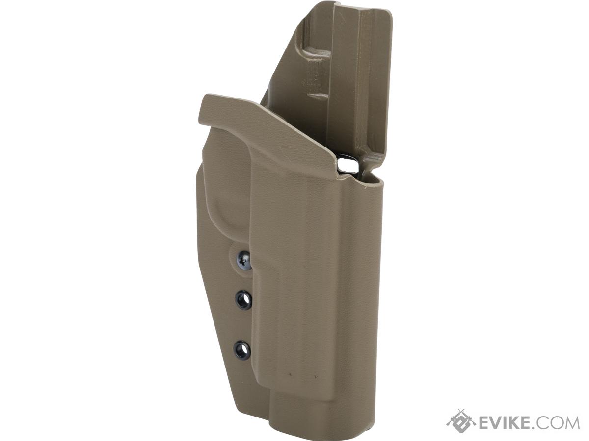 MC Kydex Airsoft Elite Series Pistol Holster for FNX 45 Pistols (Model: Flat Dark Earth / No Attachment / Right Hand)