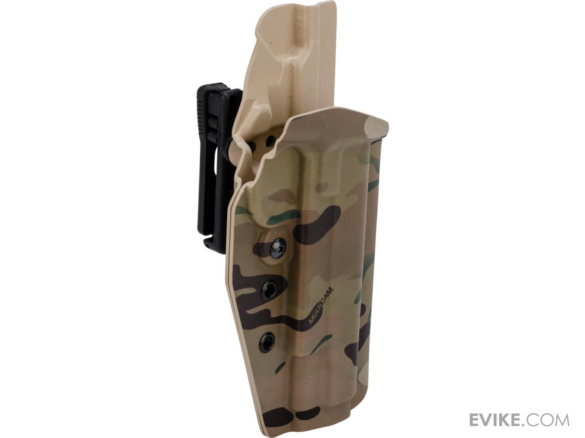 MC Kydex Airsoft Elite Series Pistol Holster for Single Stack 1911 (Model: Multicam / TEK-LOK Black / Right Hand)