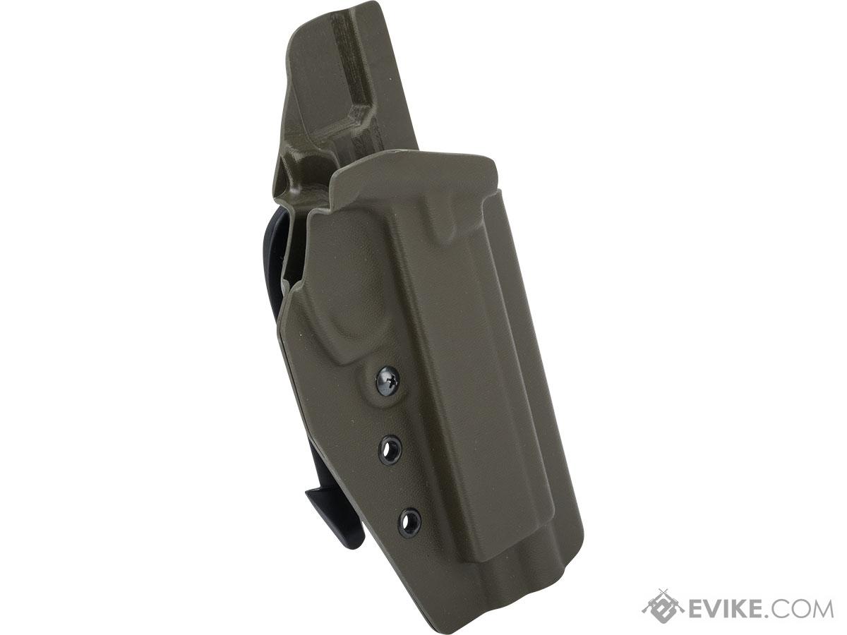 MC Kydex Airsoft Elite Series Pistol Holster for CZ SP-01 Shadow (Model: OD Green / MOLLE Mount / Right Hand)