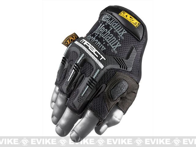 z Mechanix Wear M-Pact Fingerless Gloves - Black (Size: MD/LG)