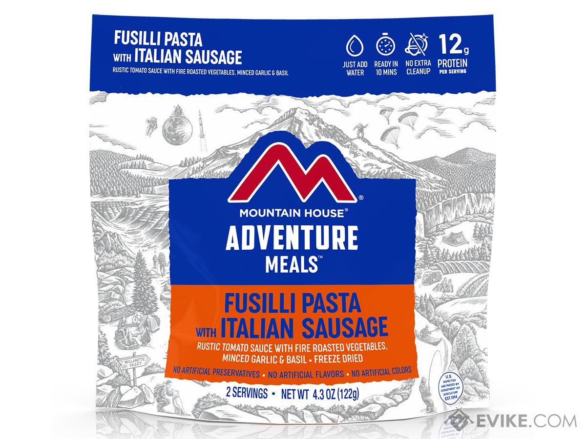 Mountain House Freeze Dried Camping Food (Menu: Fusilli Pasta with Italian Sausage / Entree)