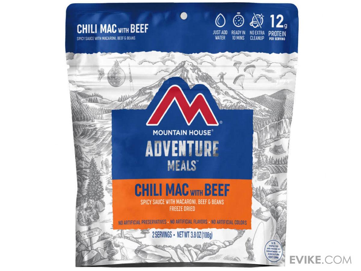 Mountain House Freeze Dried Camping Food (Menu: Chili Mac with Beef)