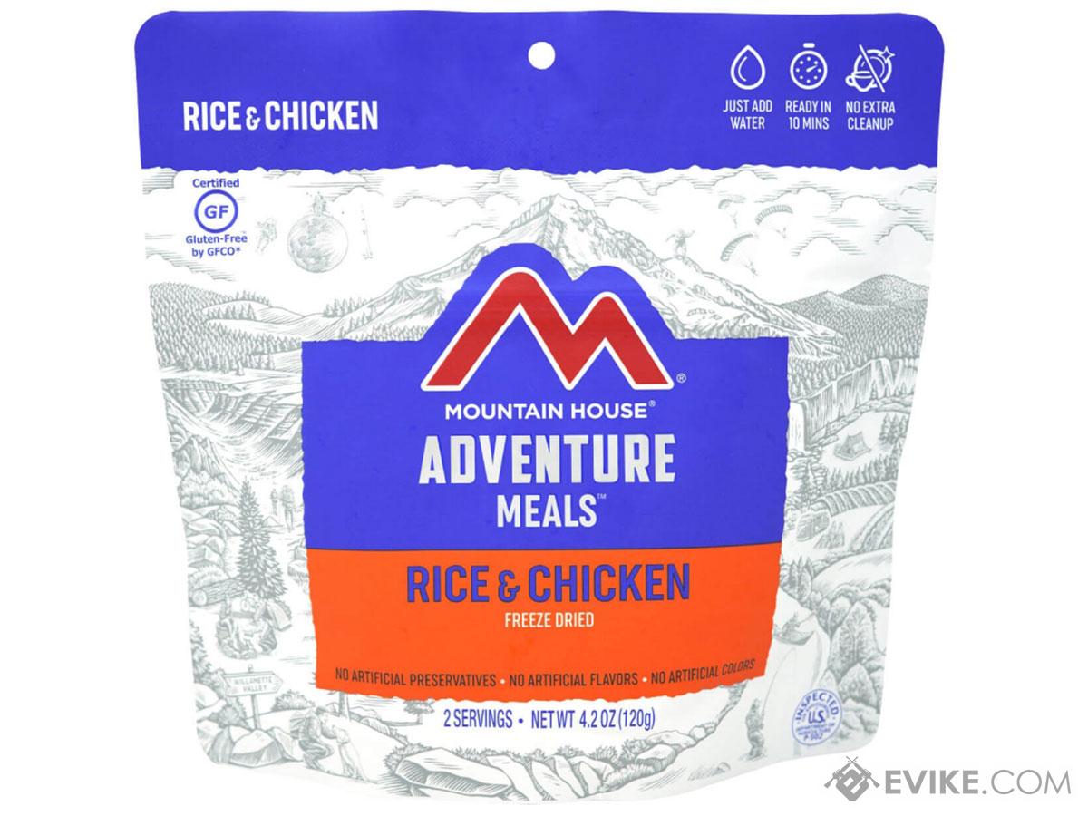 Mountain House Freeze Dried Camping Food (Menu: Rice & Chicken)