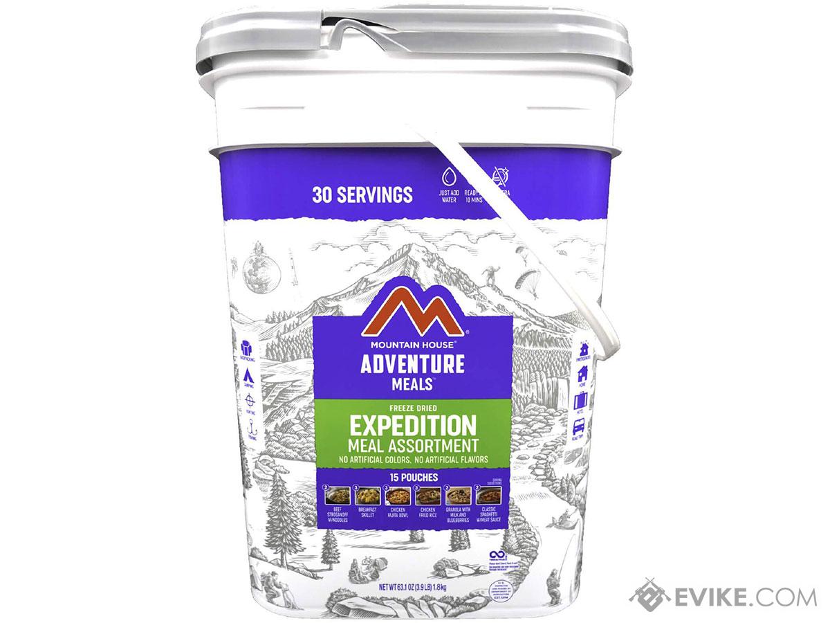 Mountain House Freeze Dried Camping Food Meal Bucket (Set: Expedition - 5 Day Meal Kit)