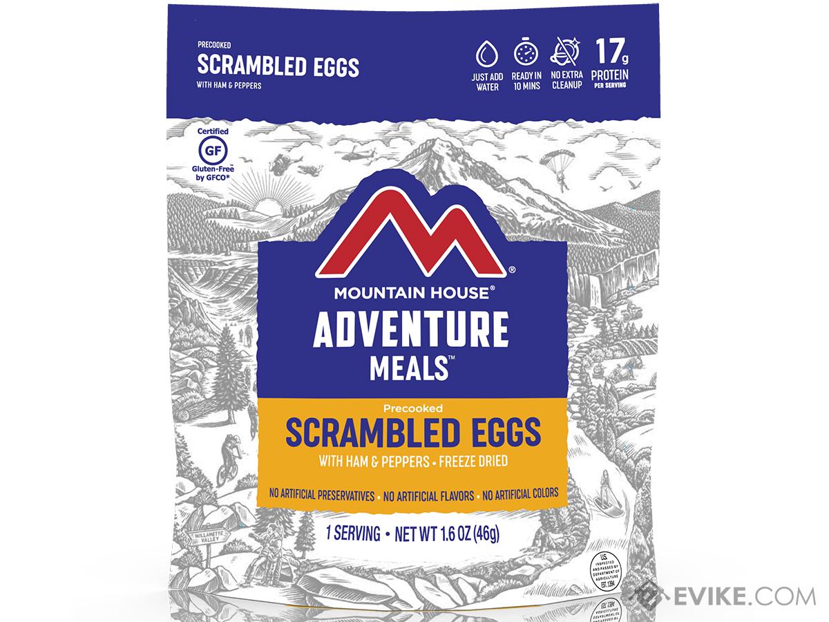 Mountain House Freeze Dried Camping Food (Menu: Scrambled Eggs with Ham and Peppers)