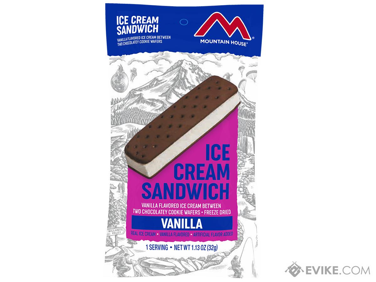 Mountain House Freeze Dried Camping Food (Menu: Vanilla Ice Cream Sandwich / Dessert)
