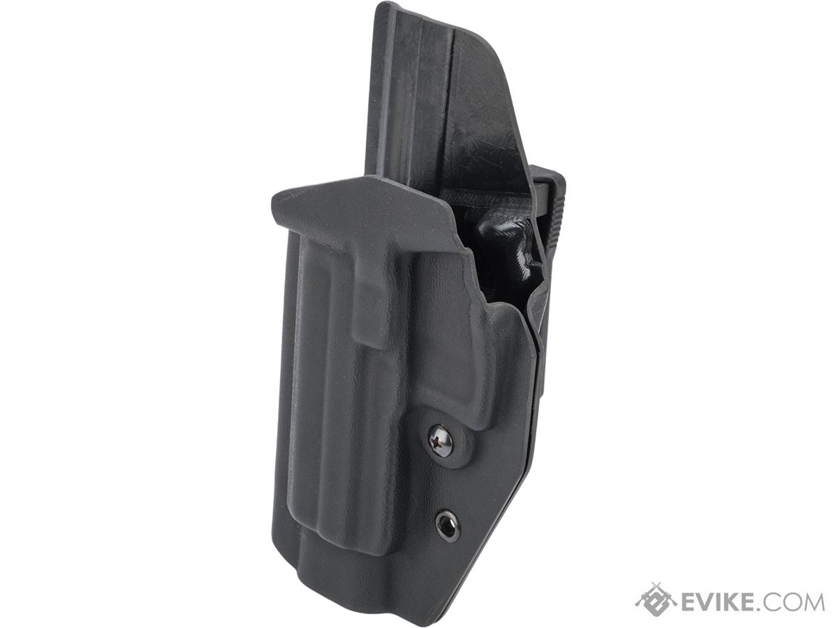 MC Kydex Airsoft Elite Series Pistol Holster for USP Compact (Model: Black / TEK-LOK Black / Left Hand)